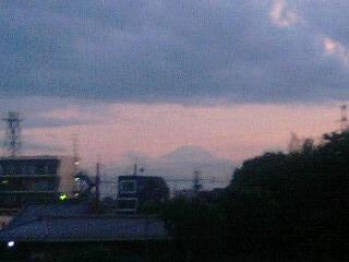 ５月夕方の富士