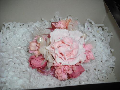 20th real flower corsage