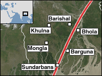 サイクロン進路