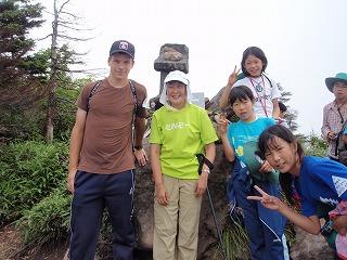黒姫山頂上にて
