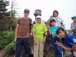 黒姫山頂上にて