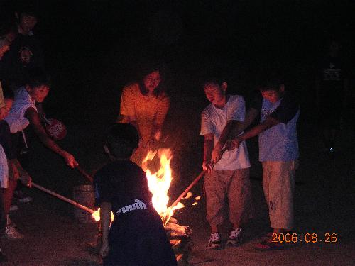 2006びわこ合同合宿キャンプファイアー