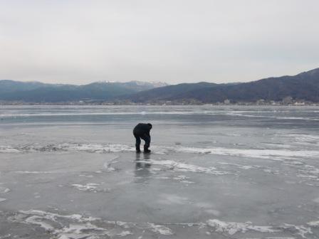 御神渡り_諏訪湖全面凍結