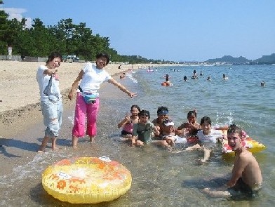 送別海水浴