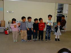 幼児グループ・歌の発表