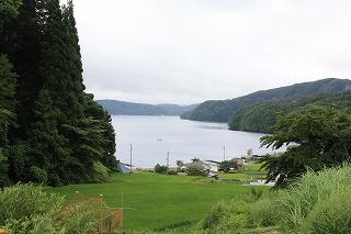 野尻湖を丘の上から～