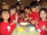 発表の後は、お楽しみ!!ケーキ作り♪