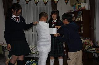 中学生のミイラ作り・・・美しいミイラだな～