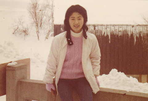 16歳の頃,はじめてのスキー。蔵王にて
