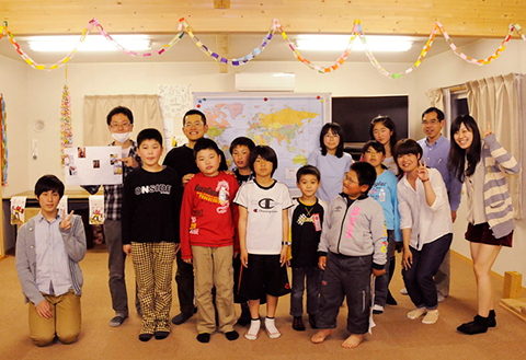 2012年５月、仙台の仮設住居を訪問して、ドリームスワークショップ