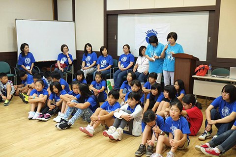 韓国交流に参加した日本のラボっ子たち