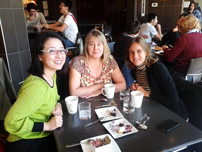 UBCの同僚と（左端が筆者）