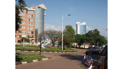 ルワンダの首都キガリの街