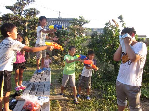 夏祭り　水鉄砲