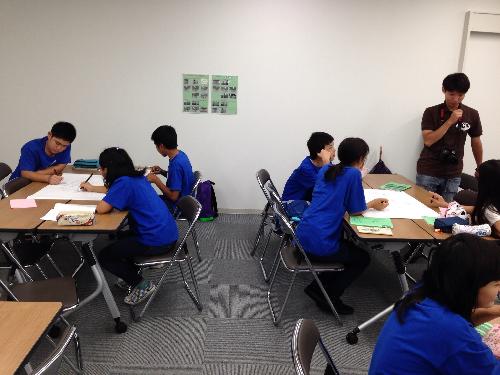 ホームステイ事後活動中