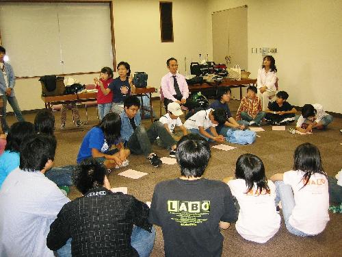 実行委員反省会　長い一日がんばりました！