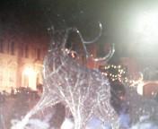 モナコ王宮前のトナカイ